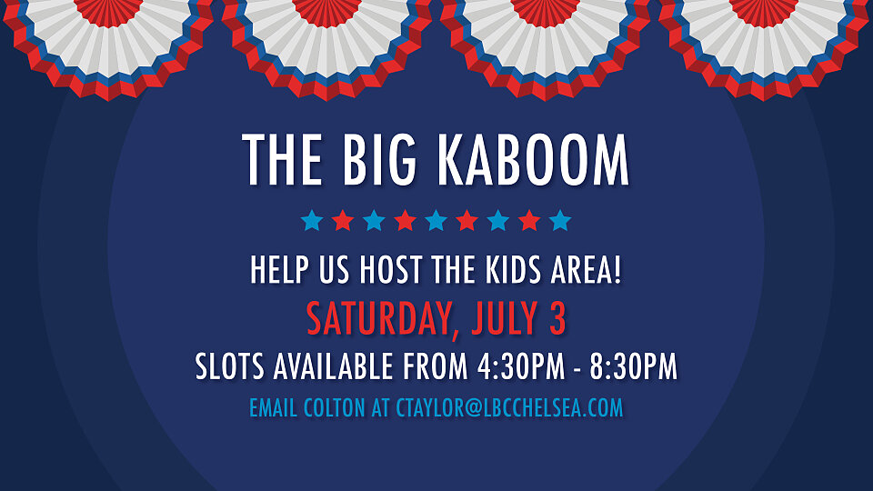 The Big Kaboom · Liberty Baptist · Events · The Big Kaboom